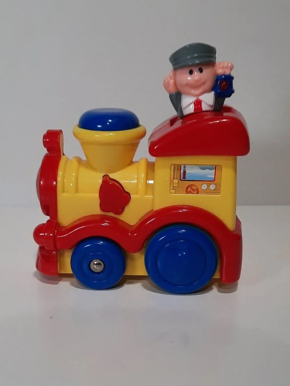 Navystar Musical Choo Choo Train Engine Toy with Conductor Tested Light Sound